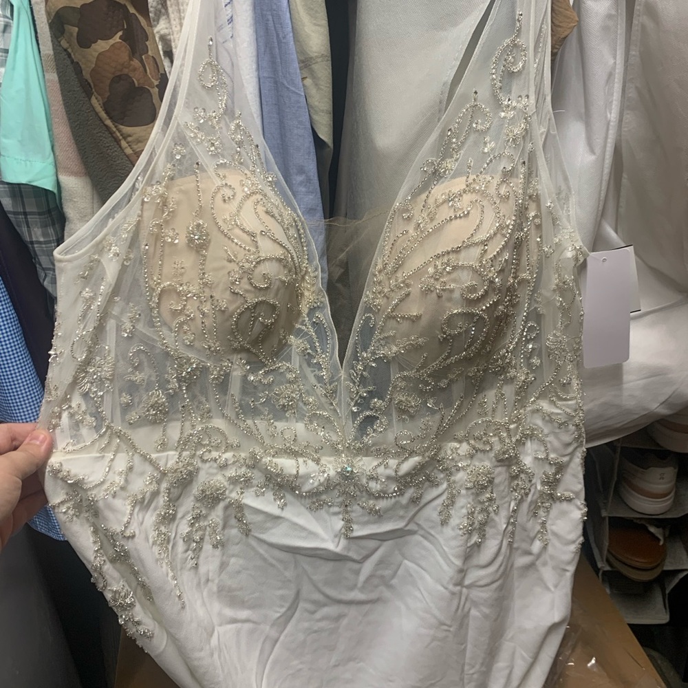 David’s Bridal Size 22W Wedding Dress